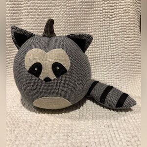 Gray Raccoon Weighted Plush Door Stop - Decoration